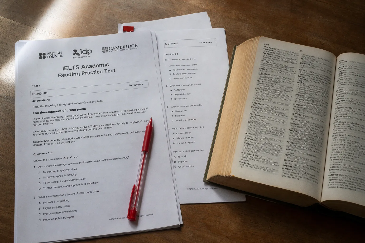 Free IELTS preparation tests: how to spot inaccurate mocks